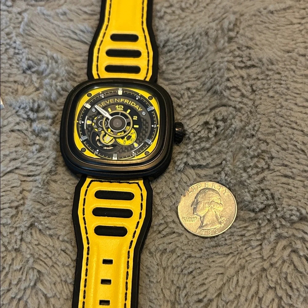 Sevenfriday Black and Yellow Watch